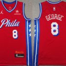 Philadelphia 76ers #8 Paul George Red Statement Edition Stitched Jersey