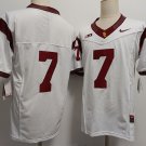 USC Trojans #7 Miller Moss 2024 F.U.S.E. No Name White Stitched Jersey