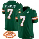 Miami Hurricanes #7 Xavier Restrepo Green F.U.S.E. Stitched Jersey