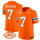 Miami Hurricanes #7 Xavier Restrepo Orange F.U.S.E. Stitched Jersey