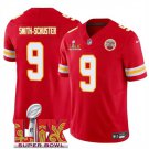 Chiefs #9 JuJu Smith-Schuster Red 2025 F.U.S.E. Super Bowl LIX Patch Vapor Untouchable Jersey