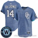 Washington Nationals #14 Paul DeJong Blue 2025 City Connect Limited Stitched Baseball Jersey
