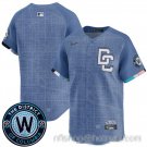Washington Nationals Blank Blue 2025 City Connect Limited Stitched Baseball Jersey