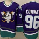 Anaheim Ducks #96 Charlie Conway Purple Throwback NHL Stitched Hockey Jersey