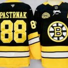 Boston Bruins #88 David Pastrnak Black 100th Anniversary With A Patch Authentic Stitched Jersey