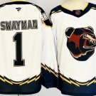 Boston Bruins #1 Jeremy Swayman White Reverse Retro Home Stitched NHL Hockey Jersey