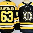 Boston Bruins #63 Brad Marchand Black Authentic NHL Stitched Hockey Jersey