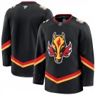 Men's Calgary Flames Blank Black 2024-25 Alternate Stitched Hockey Jersey