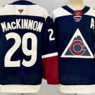 Colorado Avalanche #29 Nathan MacKinnon Navy With A Patch Authentic NHL Stitched Hockey Jersey