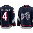 Columbus Blue Jackets #4 Cole Sillinger Navy 2025 Stadium Series Alternate Stitched Hockey Jersey