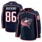Men’s Columbus Blue Jackets #86 Kirill Marchenko Navy Stitched Hockey Jersey