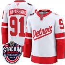Detroit Red Wings #91 Vladimir Tarasenko White 2025 Stadium Series Patch Premium Stitched Jersey