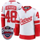 Detroit Red Wings #48 Jonatan Berggren White 2025 Stadium Series Patch Premium Stitched Jersey