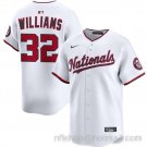 Washington Nationals #32 Trevor Williams White 2025 Home Limited Stitched Baseball Jersey