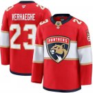 Men's Florida Panthers #23 Carter Verhaeghe Red 2025 Premium Stitched Hockey Jersey