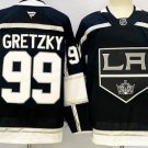 Los Angeles Kings #99 Wayne Gretzky Black With C Patch Authentic NHL Stitched Hockey Jersey