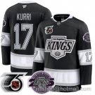 Los Angeles Kings Jari Kurri #17 91-92 75th 25th Anniversary Black Stitched Jersey
