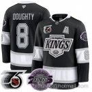 Men's Los Angeles Kings Drew Doughty #8 91-92 75th 25th Anniversary Black Stitched Jersey