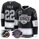 Men's Los Angeles Kings Kevin Fiala #22 91-92 75th 25th Anniversary Black Stitched Jersey
