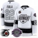 Men's Los Angeles Kings Kevin Fiala #22 91-92 75th 25th Anniversary White Stitched Jersey