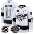 Men's Los Angeles Kings Anze Kopitar #11 91-92 75th 25th Anniversary White Stitched Jersey