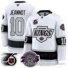 Men's Los Angeles Kings Tanner Jeannot 10 91-92 75th 25th Anniversary White Stitched Jersey