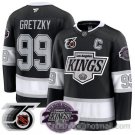 Men's Los Angeles Kings Wayne Gretzky #99 91-92 75th 25th Anniversary Black Stitched Jersey
