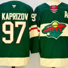 Men's Minnesota Wild #97 Kirill Kaprizov Green 2024-25 With Patch Home Stitched Hockey Jersey