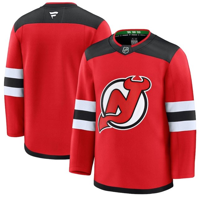 Men's New Jersey Devils Blank Red 2024-25 Home Stitched Hockey Jersey