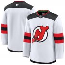 Men's New Jersey Devils Blank White 2024-25 Away Stitched Hockey Jersey