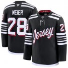Men's New Jersey Devils #28 Timo Meier Black 2024-25 Alternate Stitched Hockey Jersey