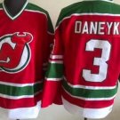 Men's New Jersey Devils #3 Ken Daneyko Red Green CCM Throwback NHL Stitched Hockey Jersey