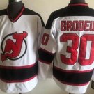 Men's New Jersey Devils #30 Martin Brodeur White CCM Throwback NHL Stitched Hockey Jersey