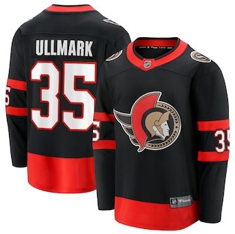 Men's Ottawa Senators #35 Linus Ullmark Black Home Premier Breakaway Player Jersey