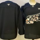 Men's Washington Capitals Blank Black Cherry Blossom Stitched Hockey Jersey