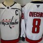 Alexander Ovechkin Washington Capitals White 2024-25 Away Stitched Hockey Jersey