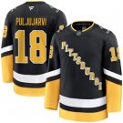 Men's Pittsburgh Penguins Jesse Puljujarvi Authentic 2024-25 Alternate Black Stitched Hockey Jersey