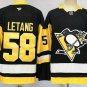 Kris Letang Pittsburgh Penguins Black 2024-25 Stitched Hockey Jerseys