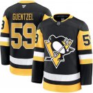 Men's Pittsburgh Penguins #59 Jake Guentzel Black 2025 Premium Stitched Hockey Jersey