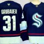 Men's Seattle Kraken #31 Philipp Grubauer Navy 2024-25 Stitched Hockey Jersey