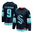 Men’s Seattle Kraken #9 Chandler Stephenson Navy Stitched Hockey Jersey