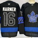 Toronto Maple Leafs #16 Mitch Marner Black Alternate With A Patch Authentic Stitched Hockey Jersey