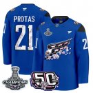 Aliaksei Protas #21 Washington Capitals 50th 2018 Stanley Cup Champions Patch Royal Stitched Jersey