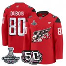 Pierre-Luc Dubois #80 Washington Capitals 50th 2018 Stanley Cup Champions Patch Red Stitched Jersey