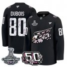 Pierre-Luc Dubois Washington Capitals 50th 2018 Stanley Cup Champions Patch Black Stitched Jersey