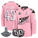 Tom Wilson Washington Capitals 50th 2018 Stanley Cup Champions Patch Cherry Blossom Stitched Jersey
