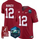 Alabama Crimson Tide Joe Namath Red 2025 Relia Quest Bowl Patch F.U.S.E. Limited Stitched Jersey