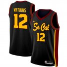 USC Trojans #12 Juju Watkins Black College Basketball Stitched Jersey