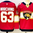 Florida Panthers #63 Brad Marchand Red 2024-25 Home Stitched Hockey Jersey