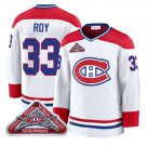 Men's Patrick Roy Jersey #33 Montreal Canadiens Timeless Premium Stitched 1992 Blue Line